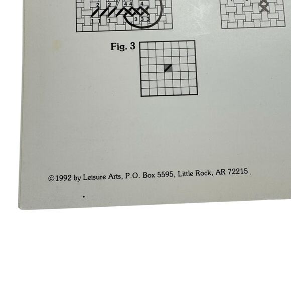 Vintage LEISURE ARTS Tea Time Towels Cross Stitch Leaflet Diane Brakefield - Picture 3 of 3